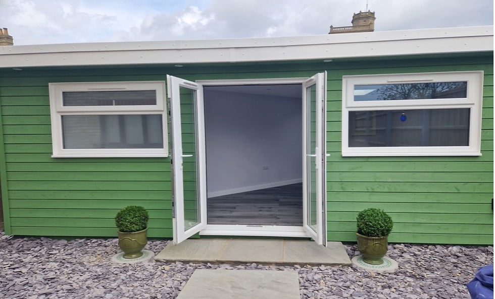 The garden therapy room at Eclipse Wellbeing, Thorney